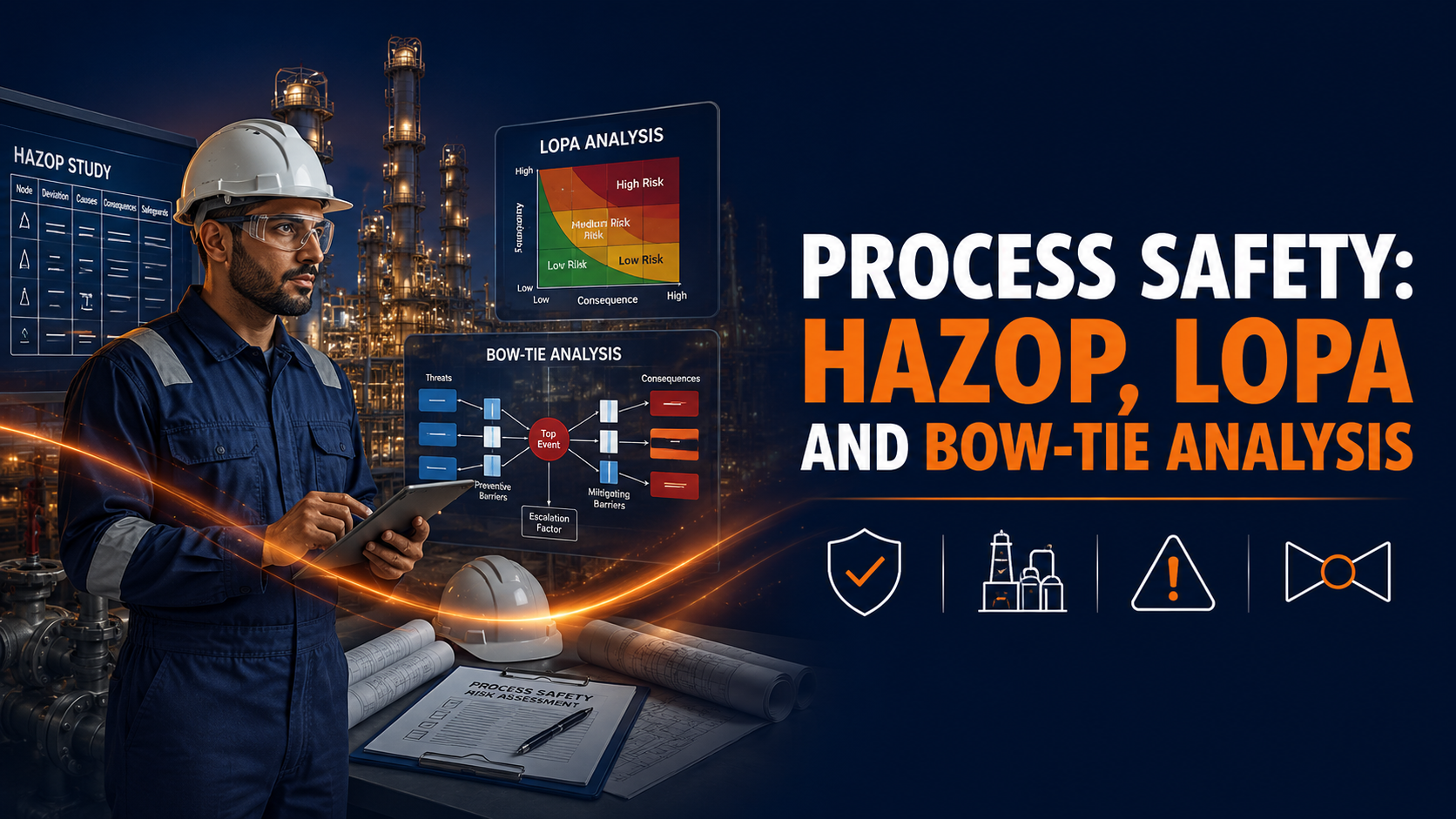 Process Safety: HAZOP, LOPA and Bow-Tie Analysis